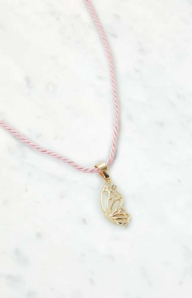Butterfly Rope Necklace
