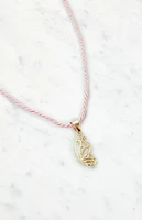 LA Hearts Butterfly Rope Necklace