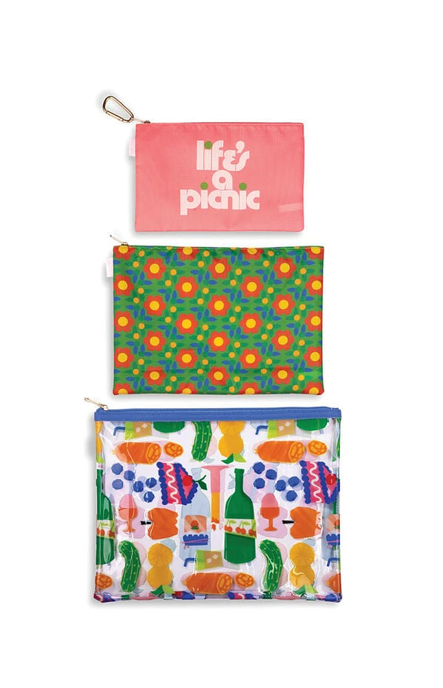 ban.do Life's A Picnic Beach Carryall Trio Bags