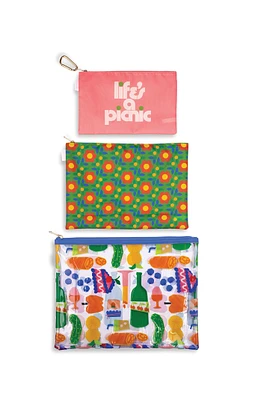 ban.do Life's A Picnic Beach Carryall Trio Bags