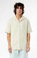 PacSun Terry Woven Striped Camp Shirt