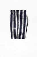 Pacsun Boardwalk Striped Seersucker 4.5'' Swim Trunks