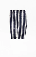 PacSun Boardwalk Striped Seersucker 4.5'' Swim Trunks