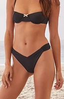 Dippin' Daisy's Black Siena High Cut Bikini Bottom