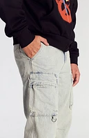 Pacsun Light Indigo Baggy Cargo Jeans