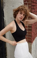 John Galt Black Alexis Halter Top