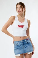 Coca Cola By PacSun Cherry Coke Lace Trim Tank Top