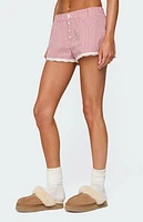 Edikted Vaughn Lacey Plaid Shorts