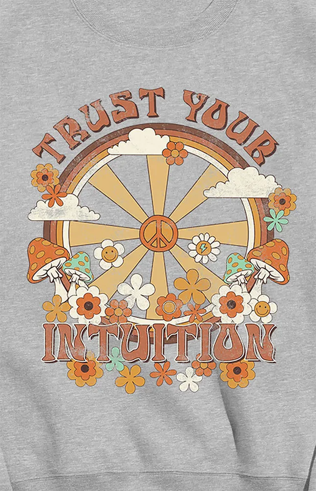Gray Intuition Crew Neck Sweatshirt