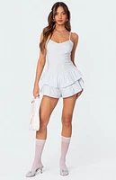 Edikted Beatrice Ruffled Romper