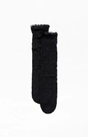 PacSun Black Lace Crew Socks