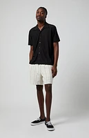 Pacsun Cream Russel Linen Volley Shorts