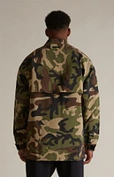 Fear of God Essentials Woodland Camo Military Nylon Overshirt Jacket