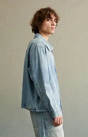 RARE DNM EDIT Light Indigo Embossed Gas Jacket