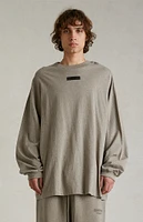 Fear of God Essentials Heather Grey Long Sleeve T-Shirt