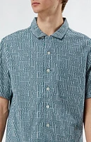 PacSun Santiago Green Camp Shirt