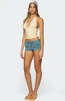 Edikted Halliday Eyelet Halter Top