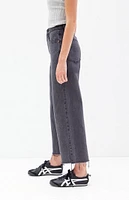 PacSun Nora Black Cropped Wide Leg Jeans