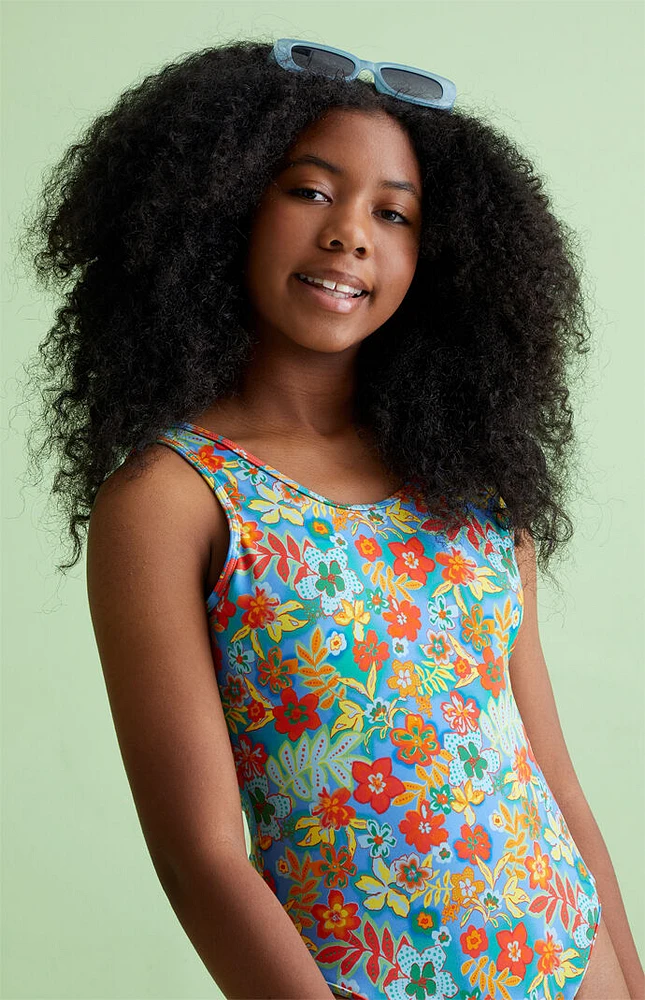 PacSun Kids Eco Tropical One Piece Swimsuit