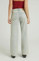 Pacsun Light Indigo Tint Low Rise Girlfriend Jeans