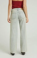 PacSun Light Indigo Tint Low Rise Girlfriend Jeans