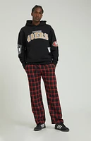 PacSun Black & Red Plaid Pajama Pants