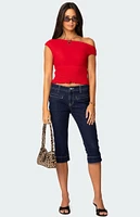 Edikted Jenny Scrunched Asymmetric Top