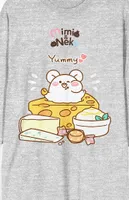 Mimi & Neko Nezu Eating Long Sleeve T-Shirt