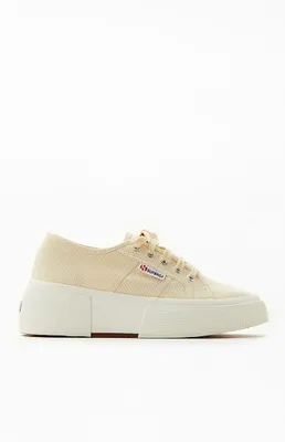 Superga Women's Beige 2287 Bubble Platform Sneakers