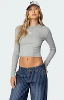 Edikted Mikayla Ribbed Knit Top