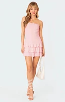 Edikted Saby Ruffle Mini Dress