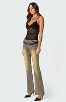 Edikted Eira Sheer Lace Tank Top