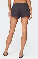 Edikted Shaya Eyelet Shorts