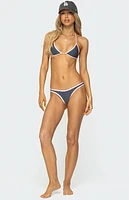 Edikted Dina Contrast Triangle Bikini Top