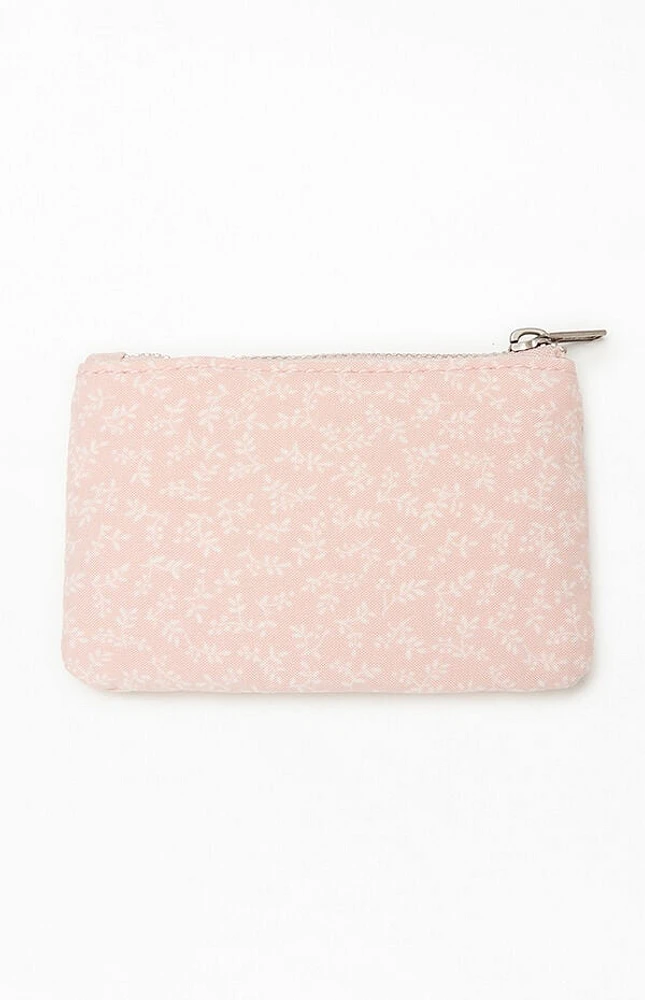 John Galt Pink Floral Coin Purse