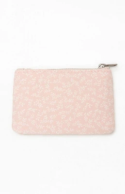 John Galt Pink Floral Coin Purse