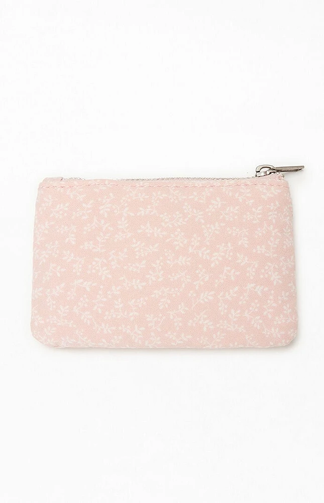 John Galt Pink Floral Coin Purse