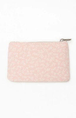 John Galt Pink Floral Coin Purse