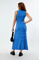 MINKPINK Harper Ribbed Knit Midi Dress