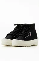 Superga Women's Black 2341 Alpina High Top Sneakers