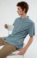 PacSun Santiago Green Camp Shirt