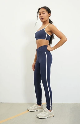 PAC 1980 WHISPER Active Navy Side Tracked Yoga Pants