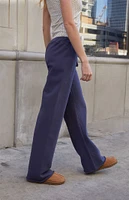 John Galt Blue Rosa Wide Leg Sweatpants