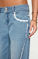Edikted Alisha Lacey Low Rise Jeans