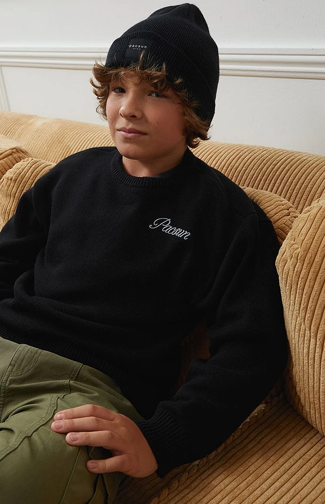 PacSun Kids Embroidered Knit Sweater