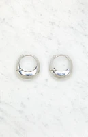 John Galt Silver Hoop Earrings