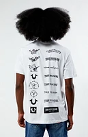 True Religion Multi Logo T-Shirt