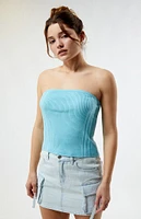 LA Hearts Longline Sweater Tube Top