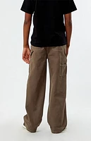 Pacsun Kids Brown Baggy Carpenter Pants