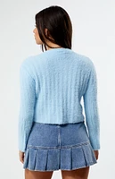 Daisy Street Fluffy Knit Cropped Cardigan